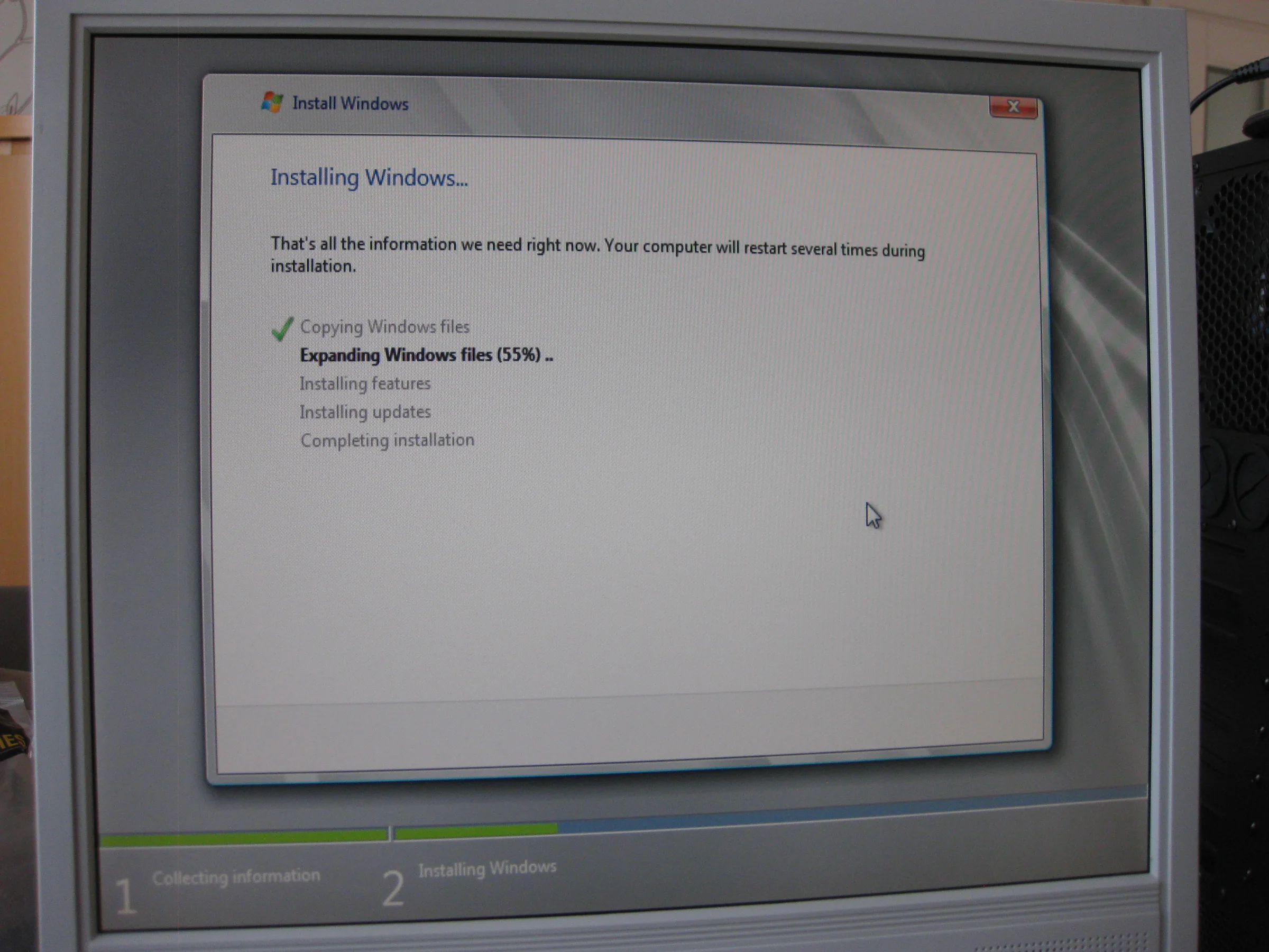 Installatie van Windows Server op de ProjectMC-server